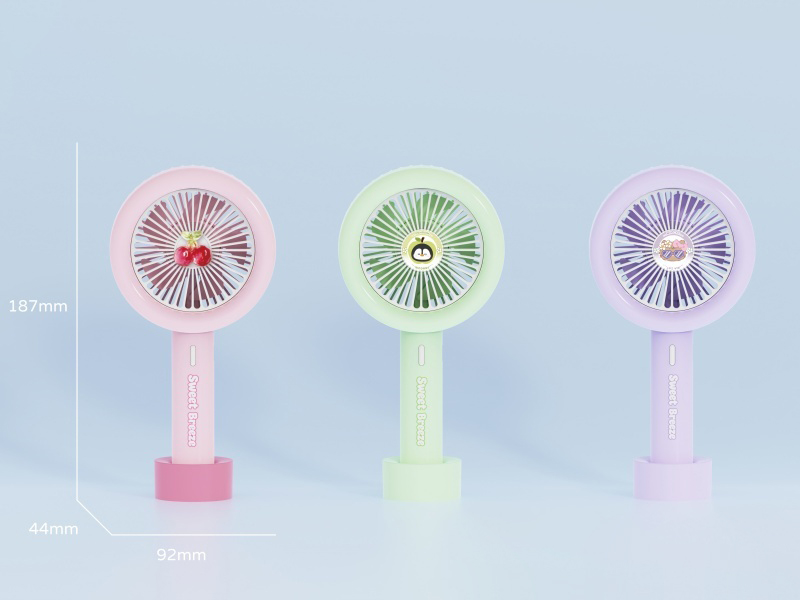 Cherry/Penguin/Mia Cat Handheld Fan