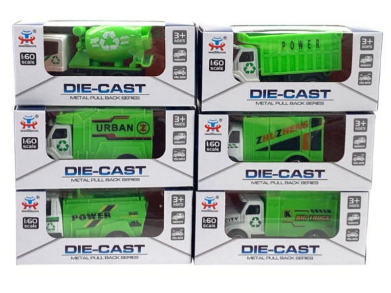 Sliding Alloy Engineering Car