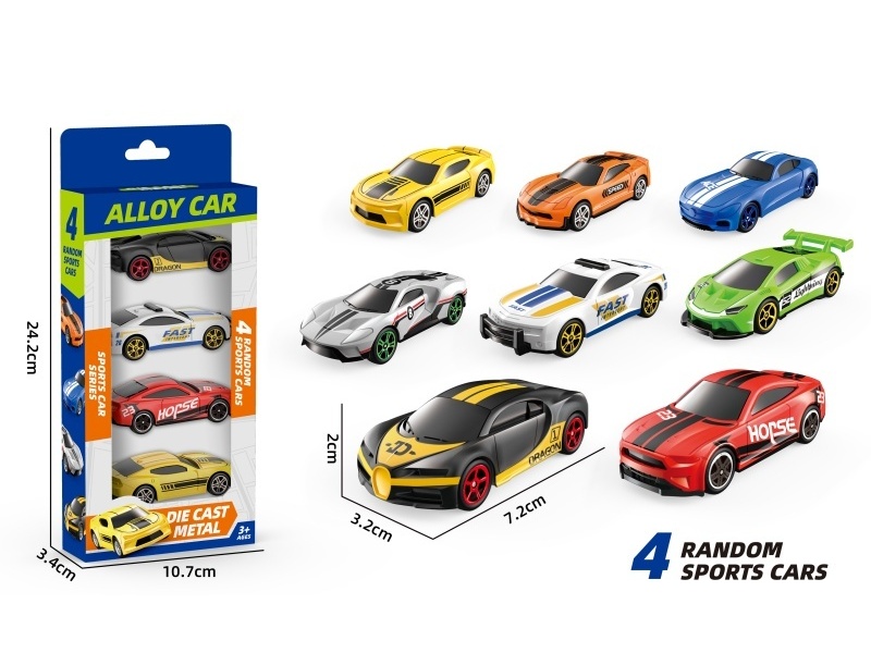 1:64 Sliding Alloy Bike (2 Models Mixed)