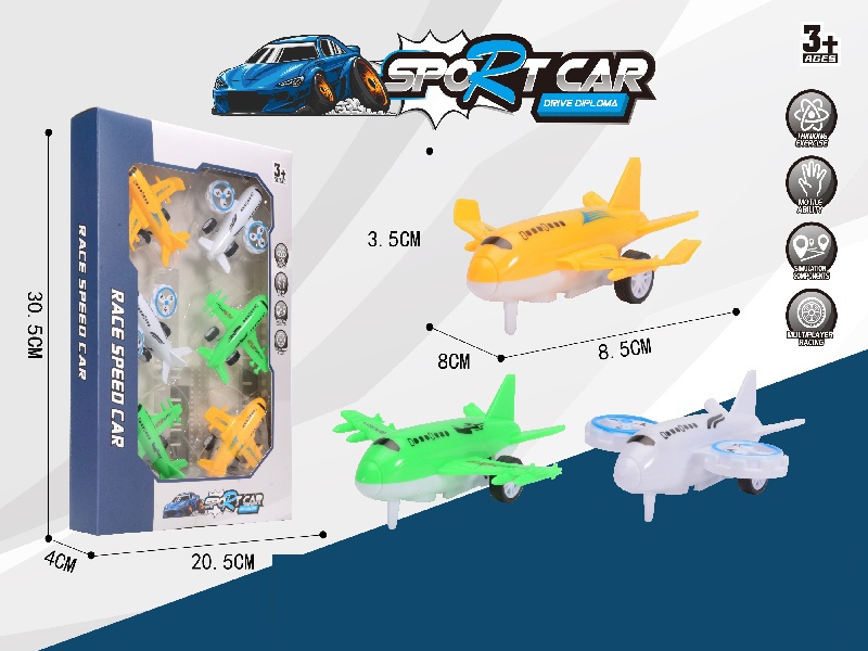 Pull Back 6 Aircraft