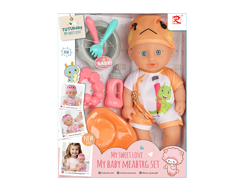 11" Full Vinyl Doll With Accessories