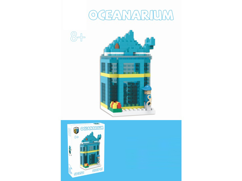 Street View Series - Aquarium Store 288 PCS Of Building Blocks
