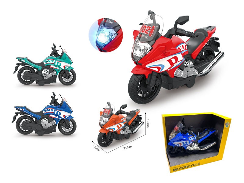 Inertial Audio-Visual Motorcycle In 4 Colors (3 Lr44 Buttons With Power Included)