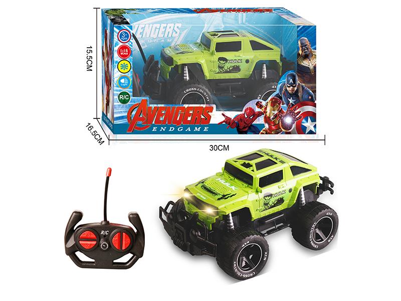 27Mhz 1:16 4-Channel Remote Control The Hulk Hummer H3 Off-Road Vehicle With Lights(Not Included Batteries)