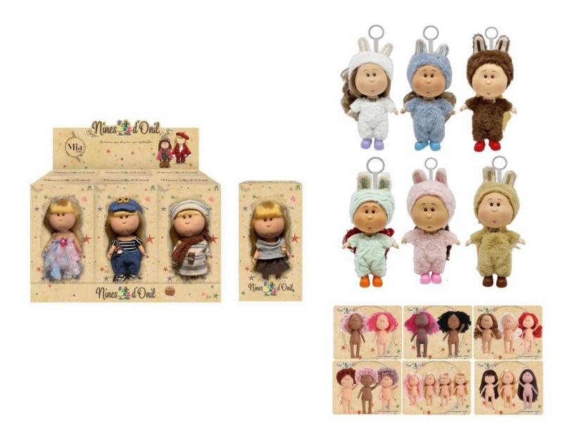 1:1 Fashion 18Cm Full Vinyl Spanish Mia Potato Doll With Card, 6 Styles, 6Pc