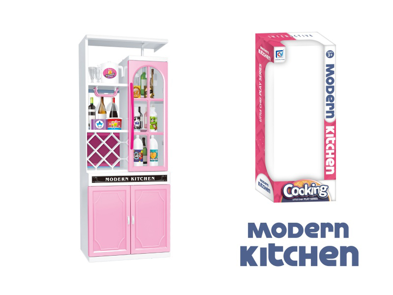 Pink Solid Color Kitchen And Kitchenware Set