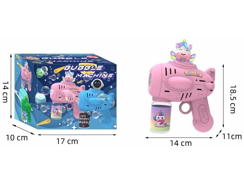 Unicorn Multi-Hole Light Automatic Bubble Gun