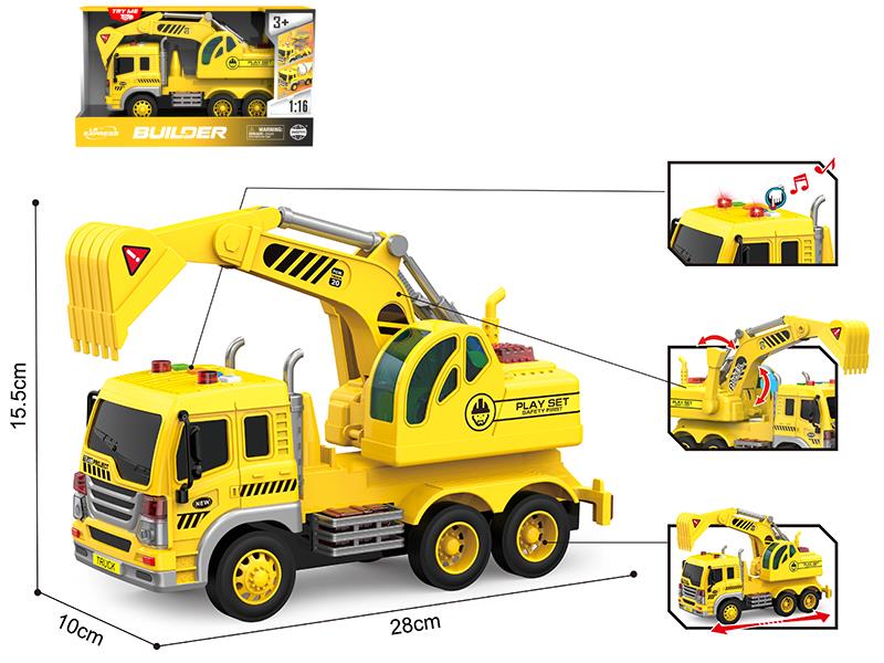 1:16 Friction Engineering Truck(4 Keys,Light And Music)