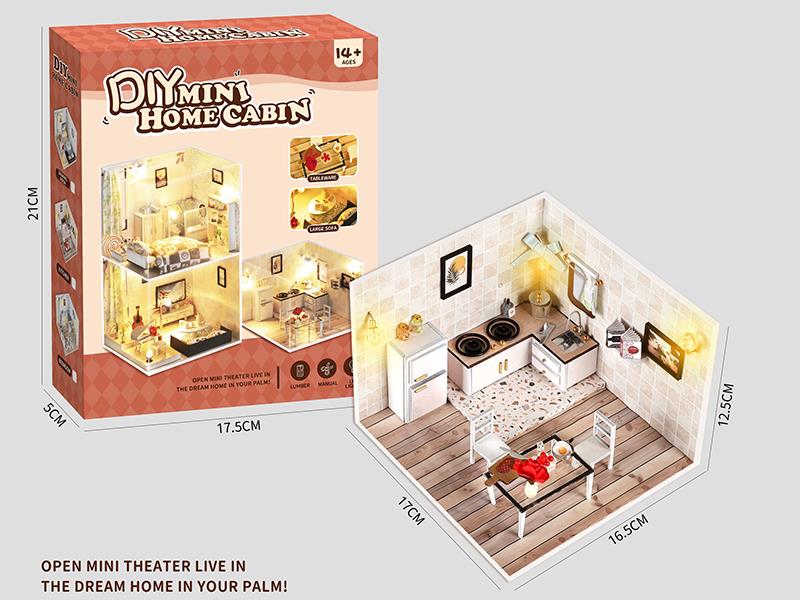 DIY Mini Home Cabin - Kitchen