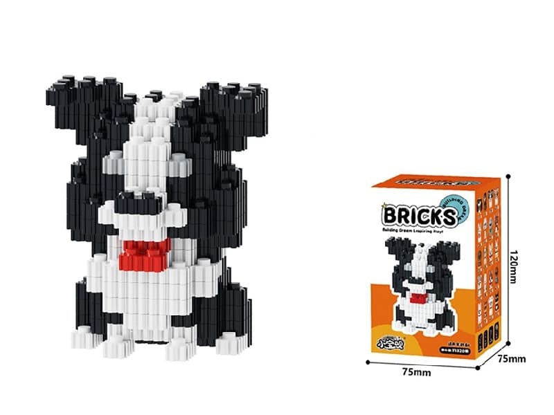 Border Collie Building Blocks 319Pcs