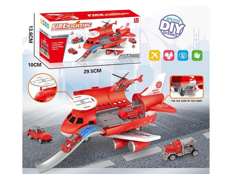 Fire-Fighting Series Taxiing And Retractable Orbital Aircraft, Single Single Color