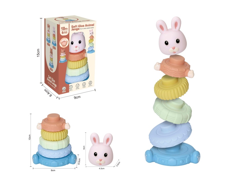 Soft Plastic Stacking Toy 6pcs