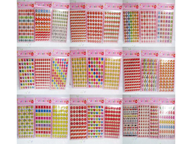 5-In-1 Cartoon Reward Stickers