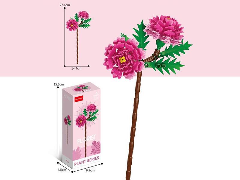 Peony Flower Building Blocks 157pcs