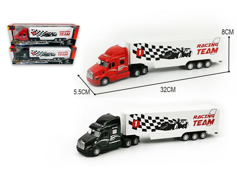 1:48 Alloy Pull Back Container Car With Light And Sound