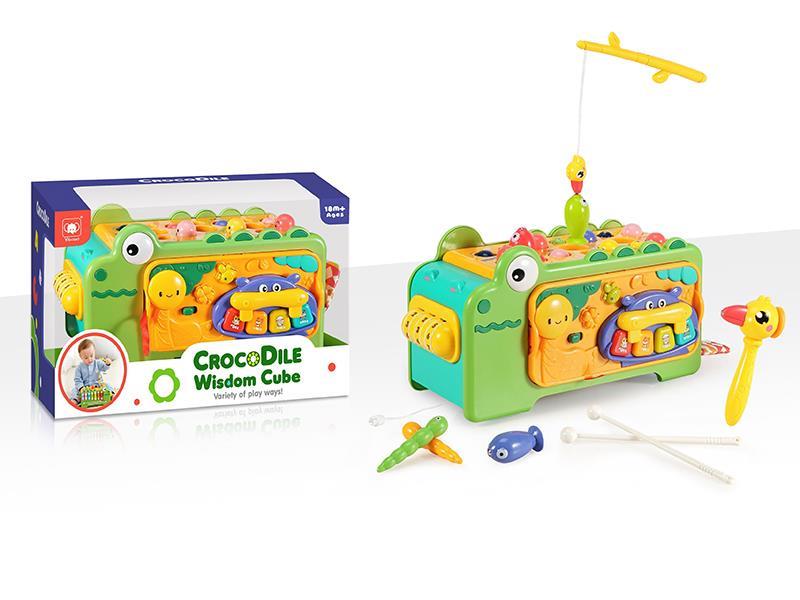 Multifunctional Crocodile Music Xylophone Wisdom Cube