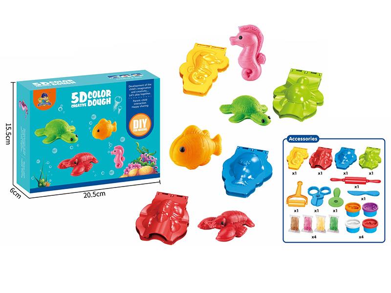 Color Dough Sea Animals Set