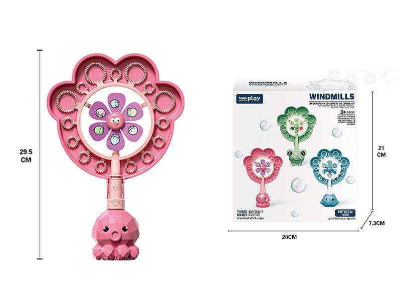 Octopus Windmill Bubble Stick