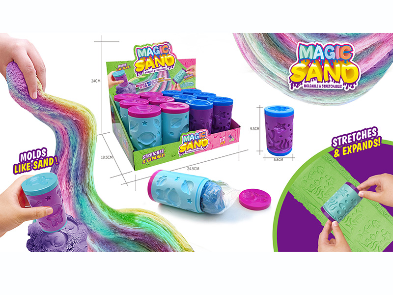 Magic Sand(Moldable & Stretchable)12PCS*150G