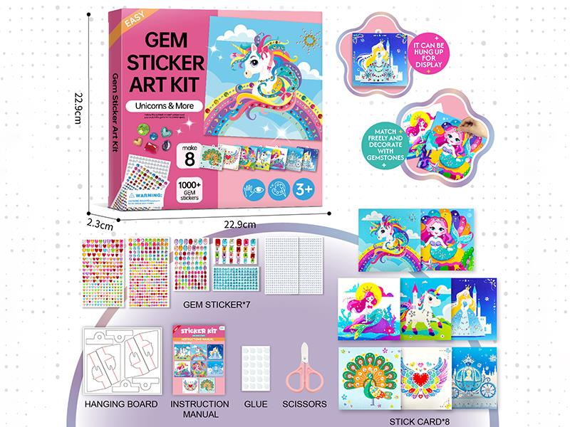 Gem Sticker Art Kit