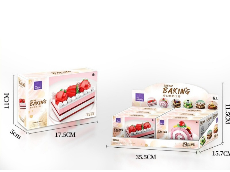 Cake (6 Mixed Sets) Is Compatible With Small Lego Bricks