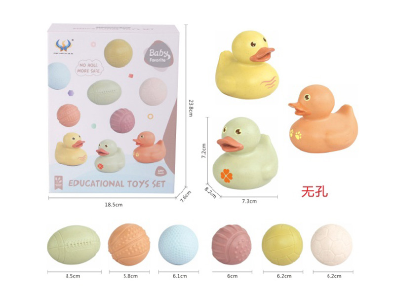 9PCS Catching Ball Duck