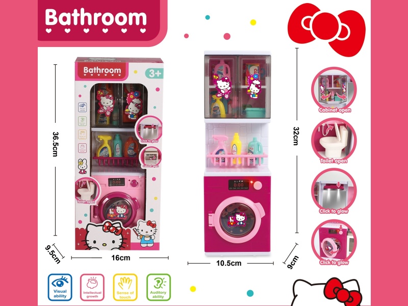 Play House In The Pink Bathroom