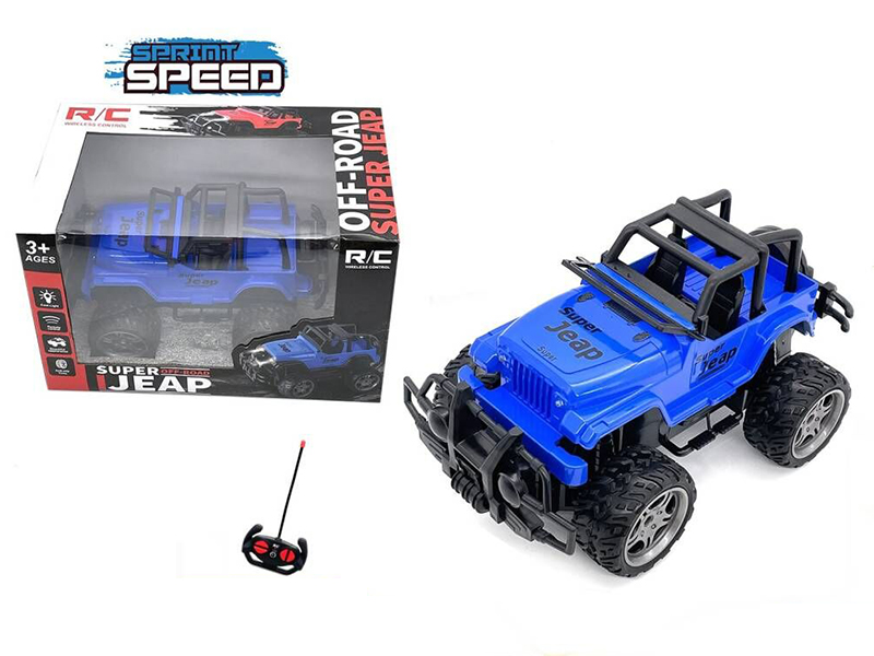 1:18 4-Channel Remote Control Wrangler Jeep Off-Road Vehicle With Headlight