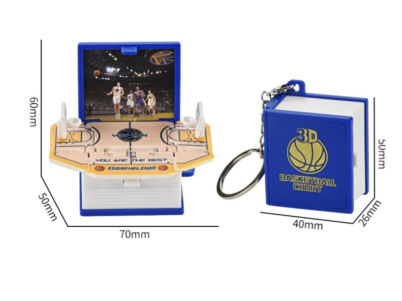 3D Foldable Pop-Up Book -Mini Basketball Court (Upgraded And Enhanced Version)
