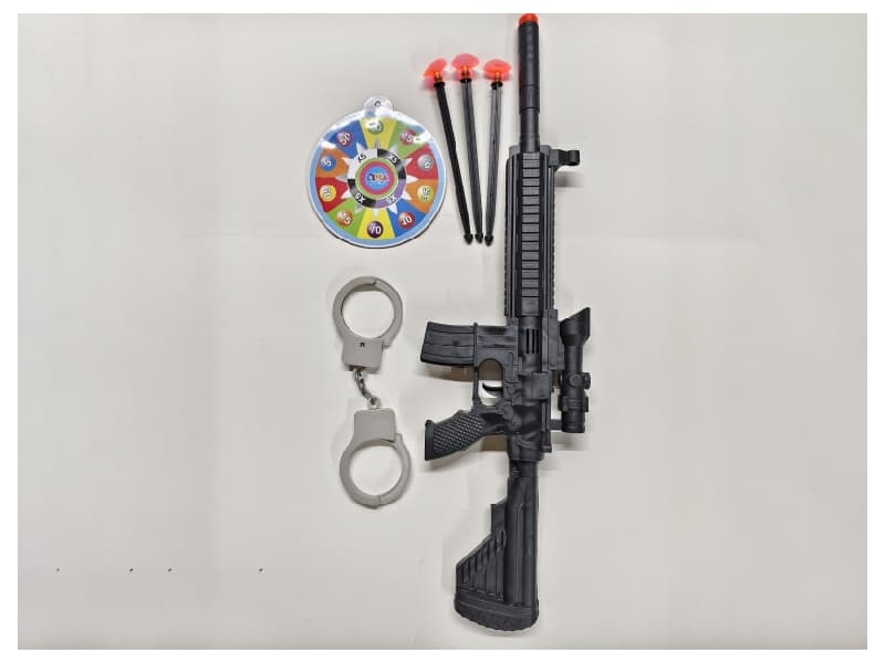 M416 Solid Color Needle Gun With Handcuff Target