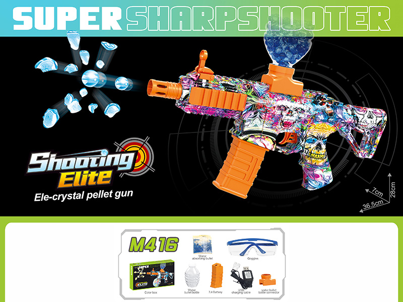 Electric M416 Water Bullet Gun With Lights