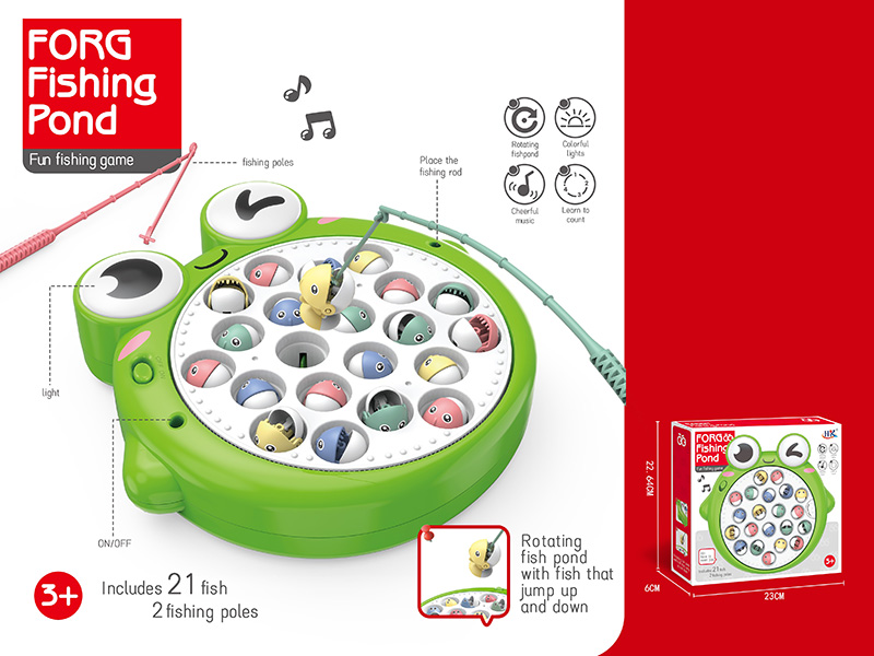 Frog Fishing Toy(No Magnetic)(With Lights And Sound)