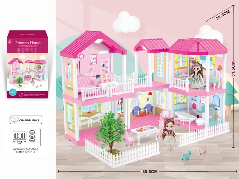 DIY Villa Set With Lights + 6