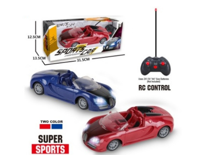 1:18 Four-Way Convertible Bugatti Sports Car Lights