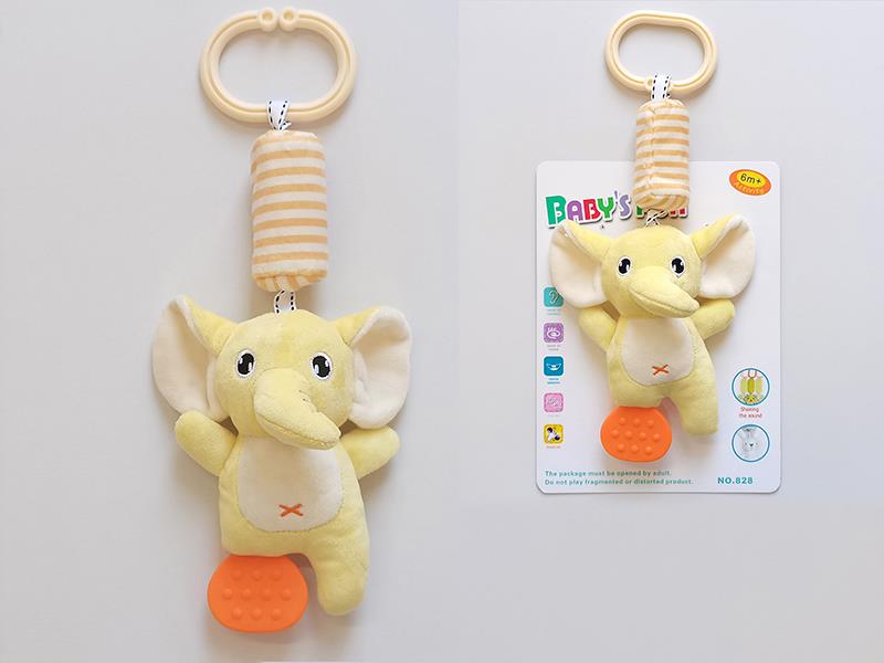 Baby Crib Stroller Hanging Rattle Toy - Elephant