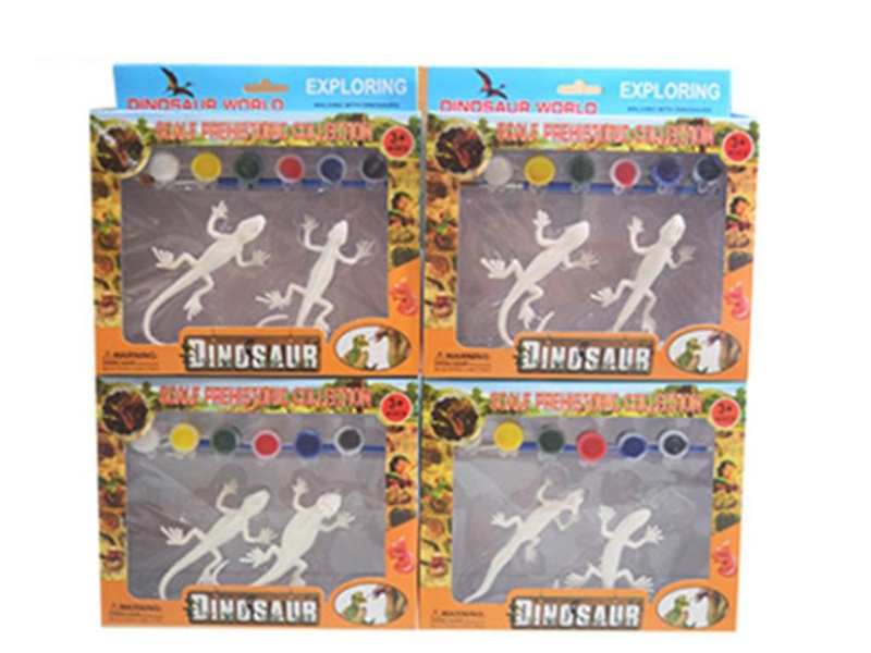 DIY Coloured Drawing Dinosaur Toys