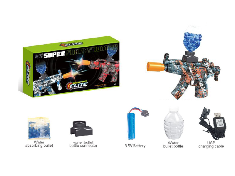 MP5 Water Bullet Gun With Flash Silencer