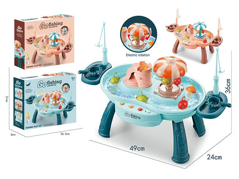 B/O Merry-Go-Round Go Fishing Platform With Light And Music