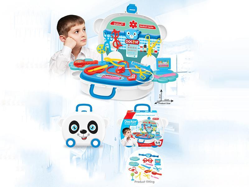 Panda Portable Suitcase Doctor Set