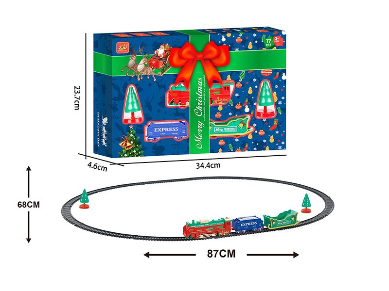 Christmas B/O Rail Train(With Lights)
