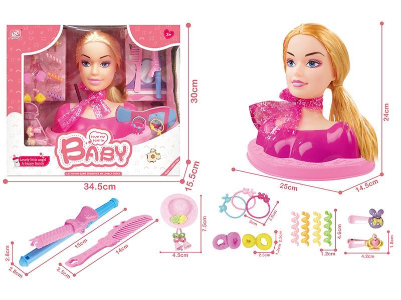 Half-Length Barbie head Set