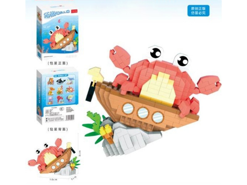 Building Blocks: Underwater World - 420 PCS Of Little Crabs