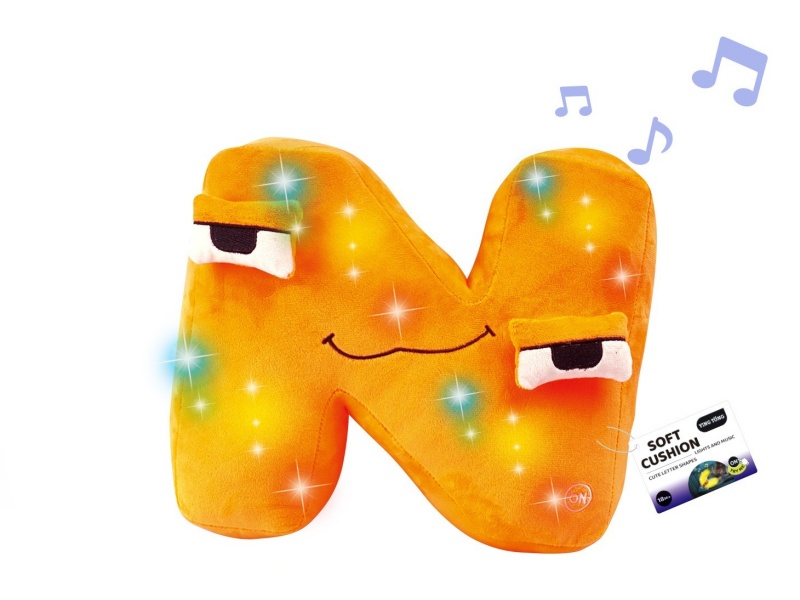 Alphabetic Plush Soothing Pillow - N