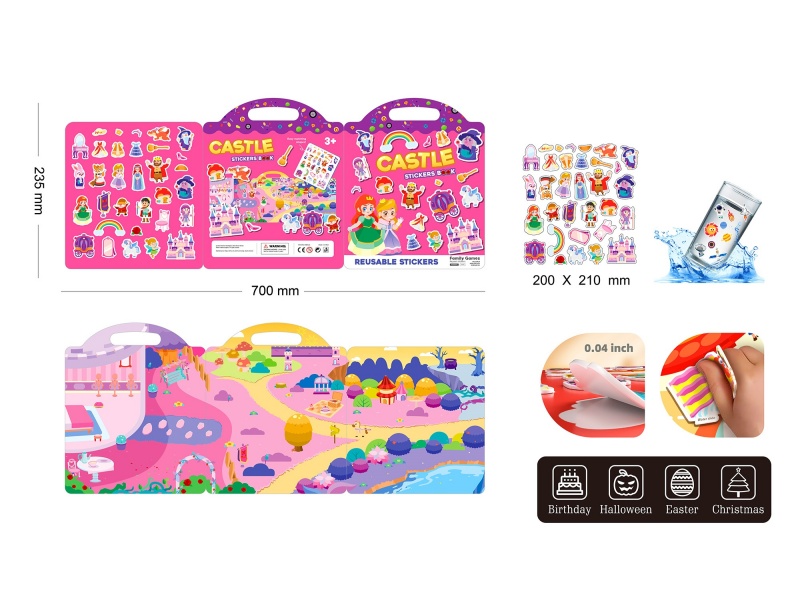 Jelly Sticker Book(Castle)