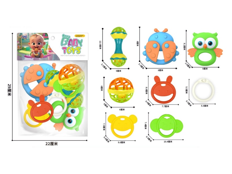 8-Piece Set Of Teething Rings