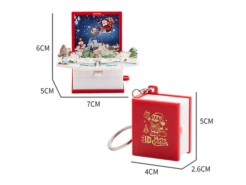3D Foldable Pop-Up Book -Mini Christmas Snow Scene (Upgraded And Enhanced Version)