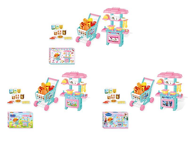 Two In One Shopping Cart / Tableware Table