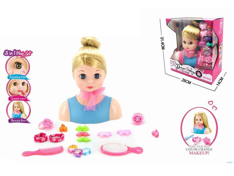 Half Body Doll Head Set