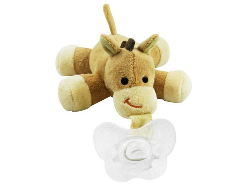 Baby Plush Teether With Pacifier