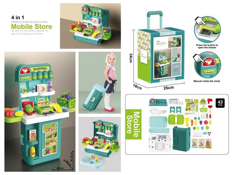 4 In 1 Mobile Store Luggage Case 43pcs